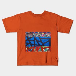 Abstract & Nakshi art. Kids T-Shirt